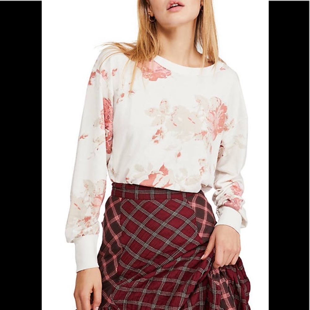 Arielle Printed Long Sleeve Top - Picture 1 of 2